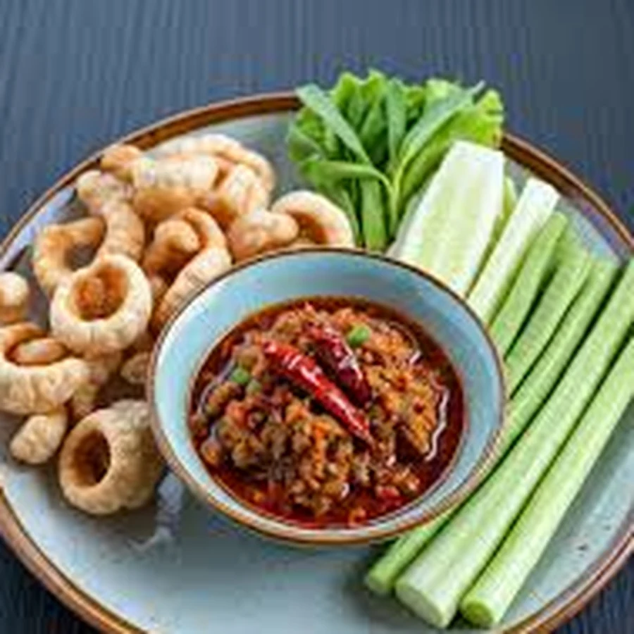 น้ำพริกอ่องแคปหมู